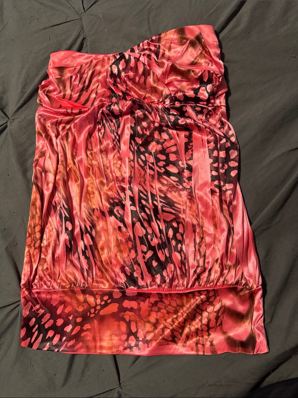 Coral Pink tube top with sweetheart neckline